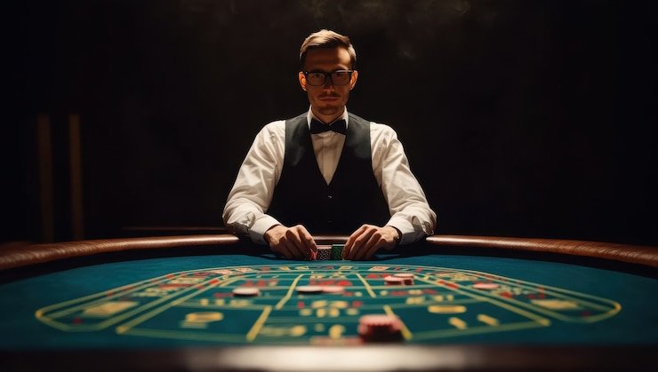 Ilustrasi bermain Live Casino secara bertanggung jawab di platform lingtogel777